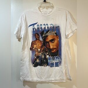 Tupac All Eyez on Me Graphic Tee Adult Unisex Sz Medium